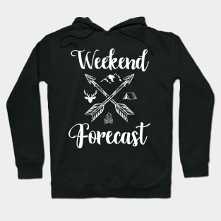 Weekend Forecast Camping Adventure hiking Travel Gift Hoodie